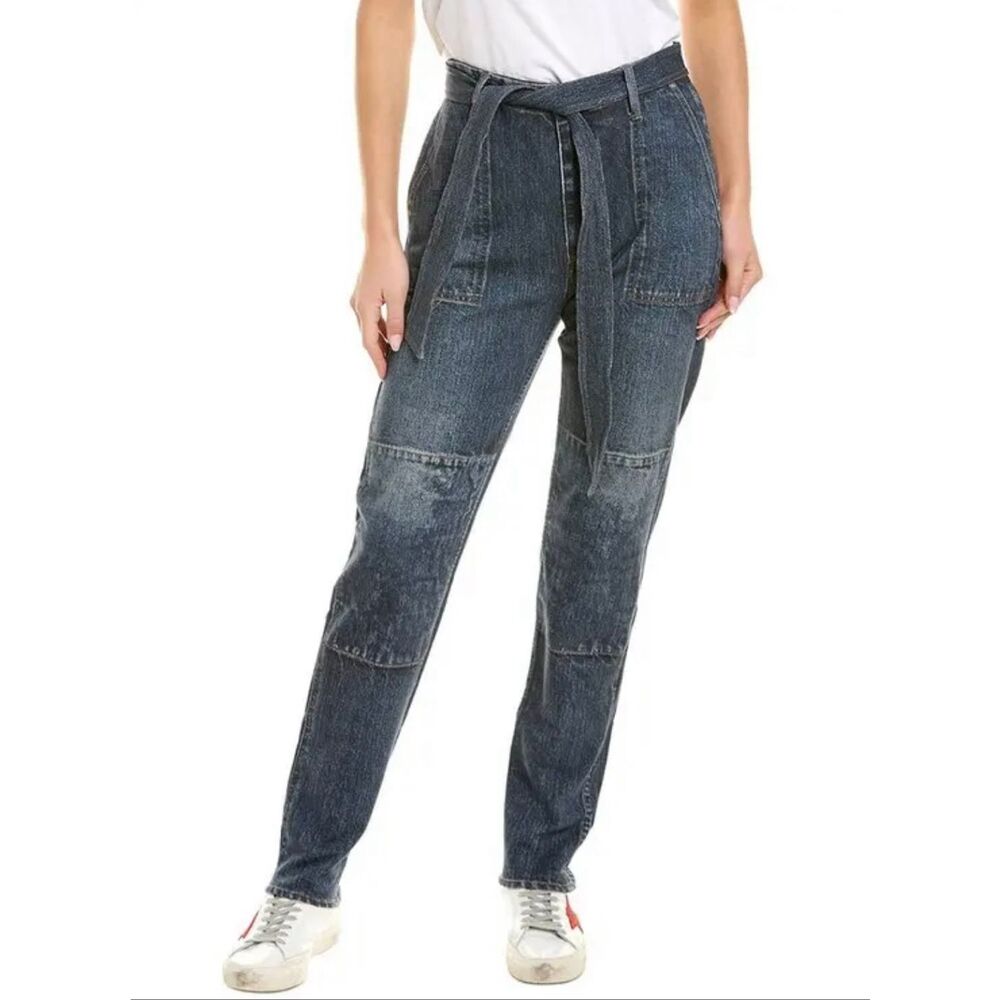 Rag & Bone Miramar Mia Belted Jeans | Blue in Medium